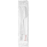Berk 1191241 Heavy Weight White Knife/Fork/Teaspoon/Napkin/Salt/Pepper Polystyrene Kit 250/Case