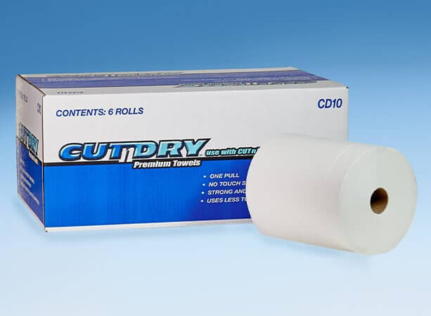 Berk CutNDry 10" x 800' White Roll Towel