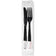 Berk HBK1290S/P Heavy Weight Black Knife/Fork/Napkin Polystyrene Kit 250/Case