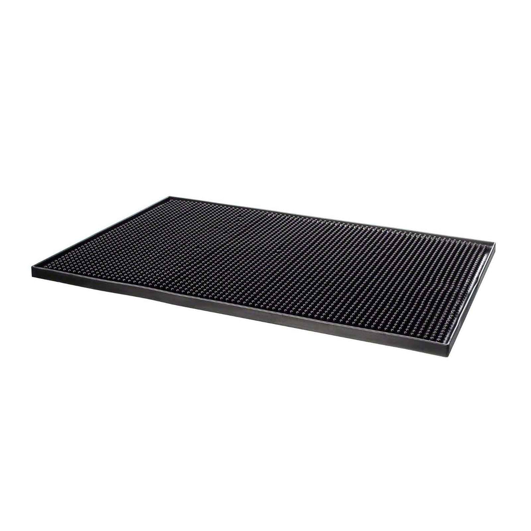 Winco BM-1812K Black Bar Service Mat 18" X 12" Winco