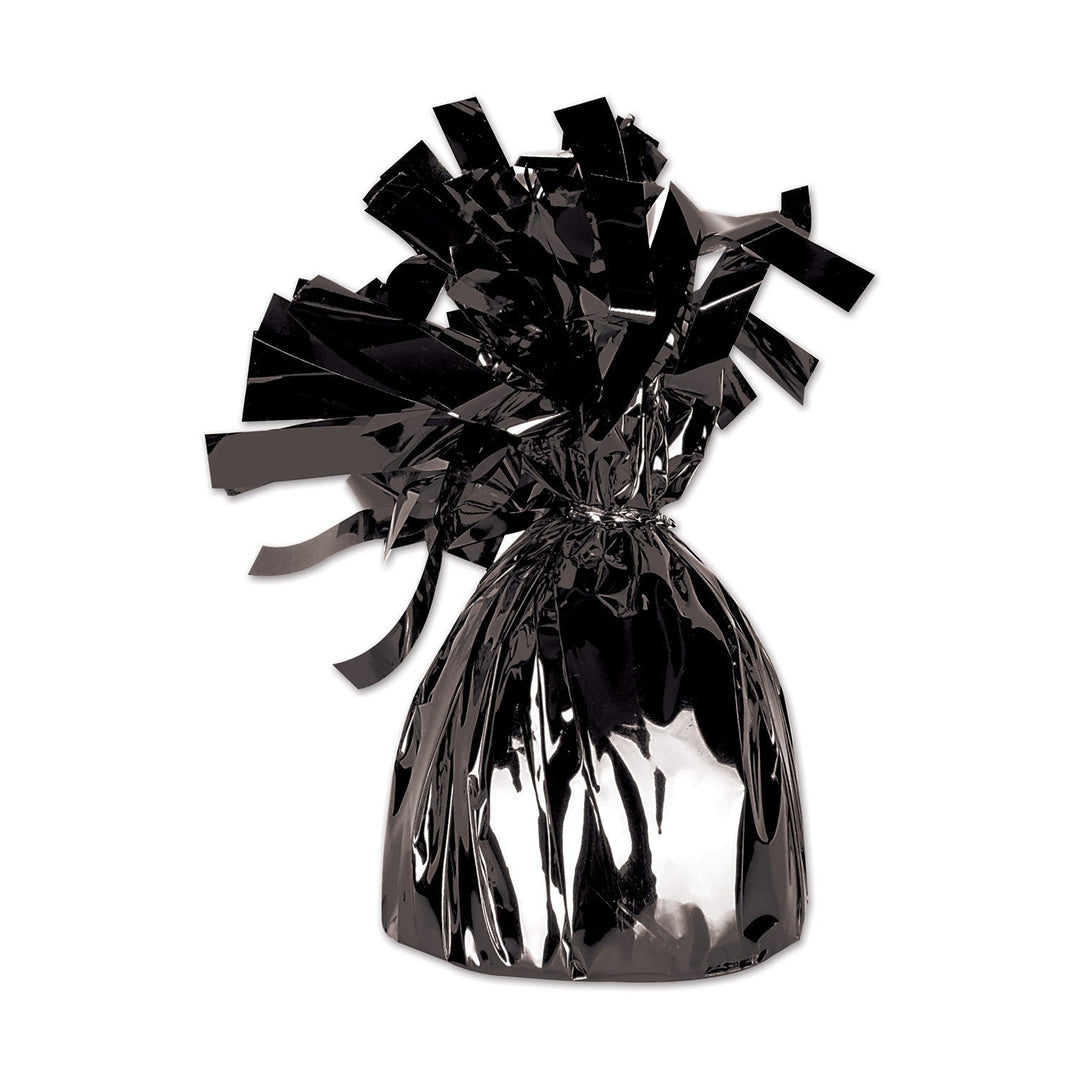 Black Metallic Wrapped Balloon Weight (50804)