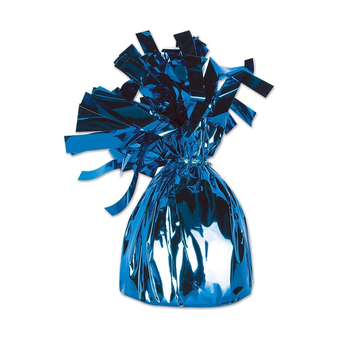 Blue Metallic Wrapped Balloon Weights (50804)