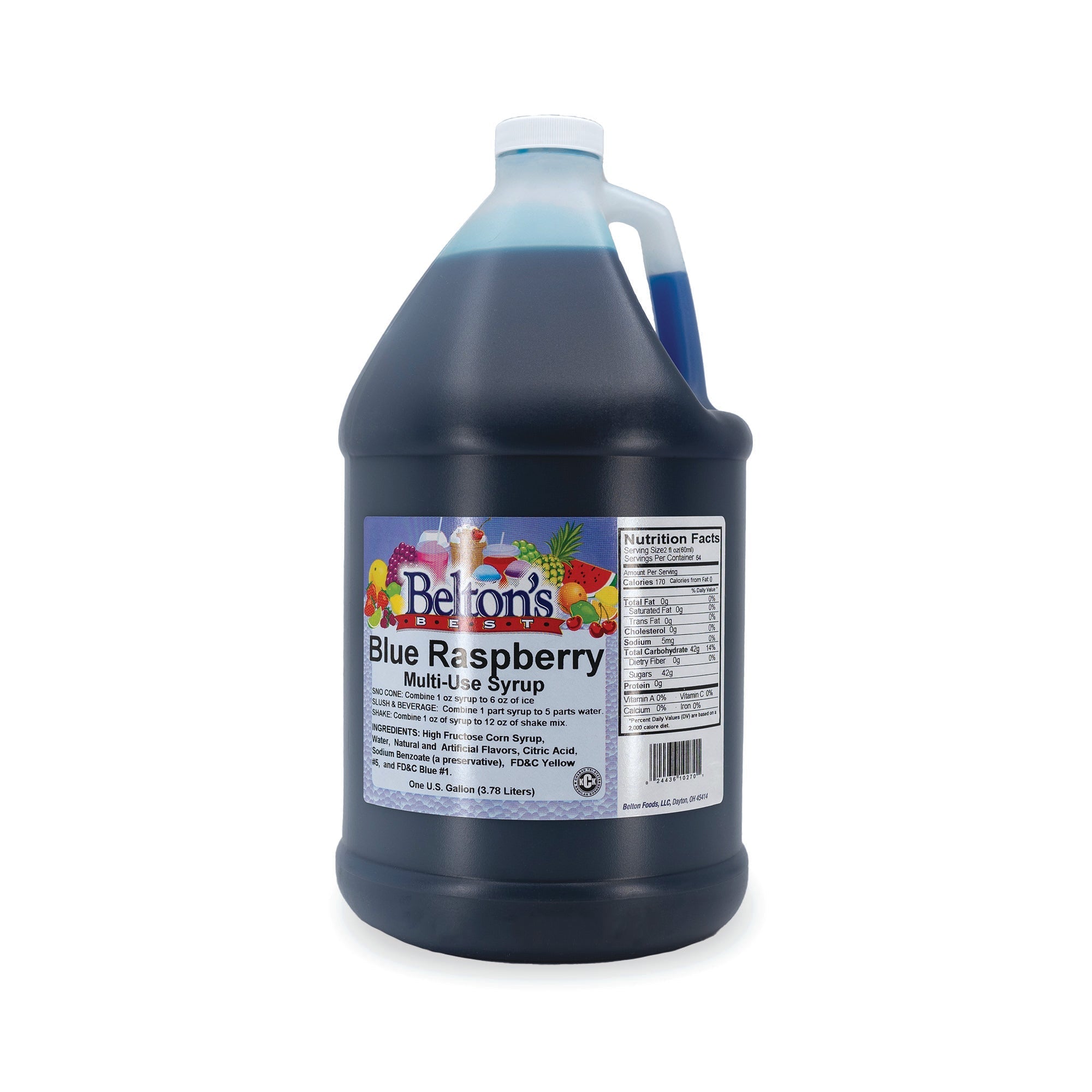 Belton Blue Raspberry Gallon Syrup/Drink Mix