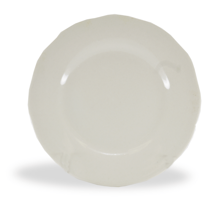 Brandware SC-6 American White Scalloped Plate 6-3/8"