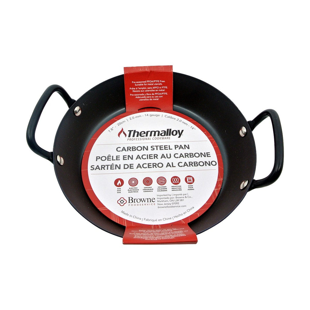 Browne Foodservice 573752 Carbon Steel 2 Handle Pan 11.8"
