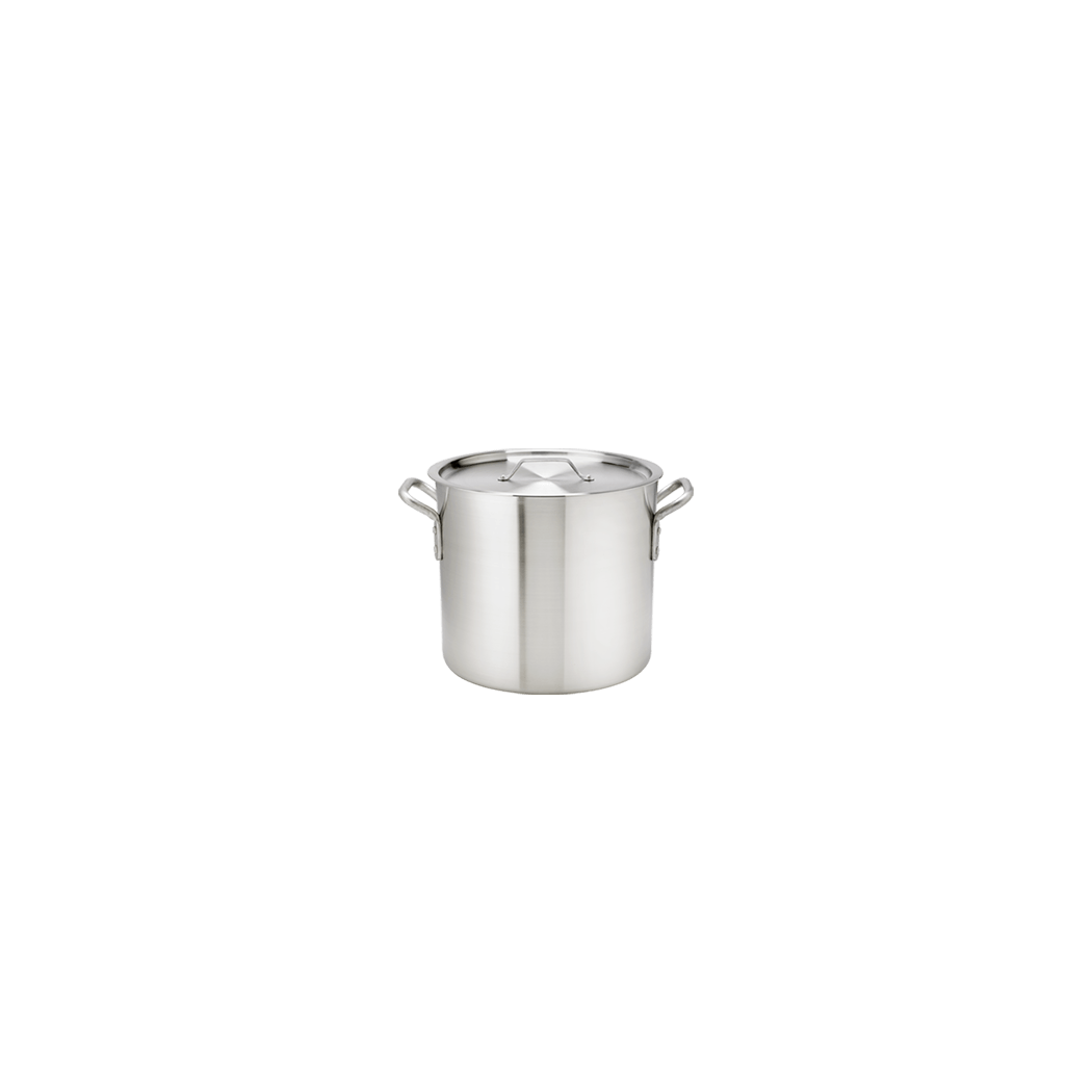 Browne 5813108 Aluminum Sauce Pot with Lid 8 qt