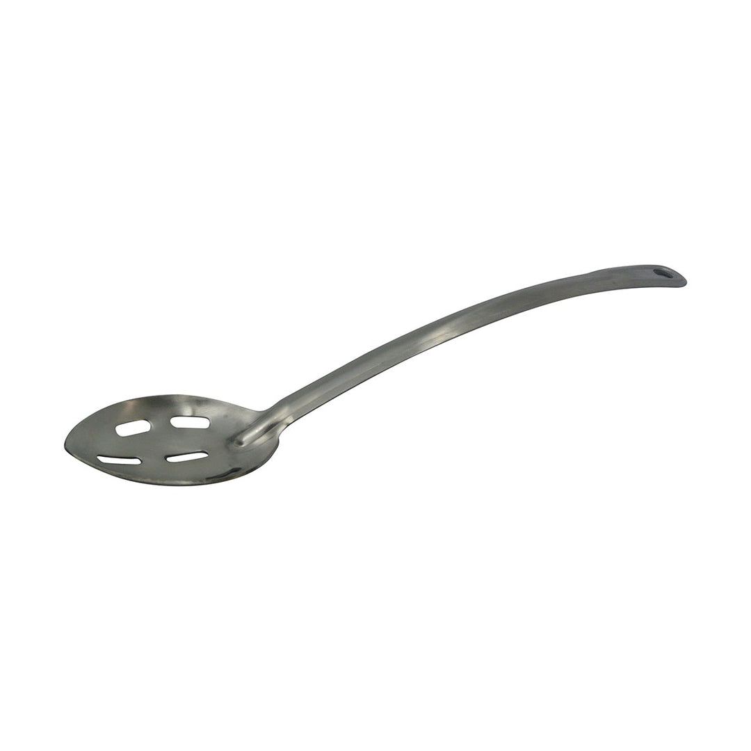 Browne Foodservice 4777 Slotted Curved Basting Spoon 15"