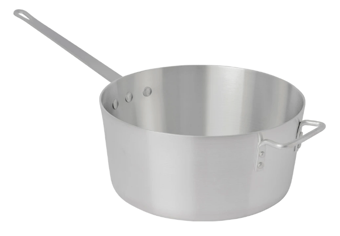 Browne Foodservice 5813908 Standard Weight Aluminum Tapered Sauce Pan 8.5 qt Browne Foodservice
