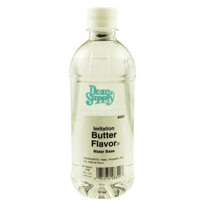 Butter Flavor 16 Oz Bottle Water Base Baron