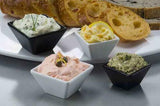 American Metalcraft 1-1/8 Oz White Square Sauce Cup (MELSC15)