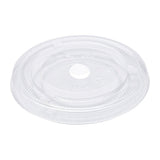 AmerCareRoyal CFL-9 CPLA Compostable Flat Lid for 9 oz Containers