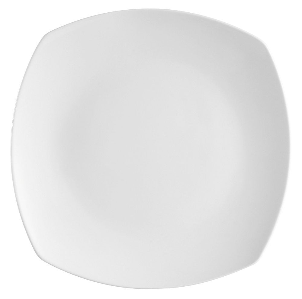 Cac H-SQ16 Hampton 10.5" White Round In Square Plate
