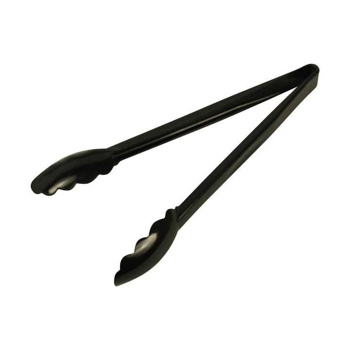 Cambro 12TGS110 12" Black Salad Tongs Cambro