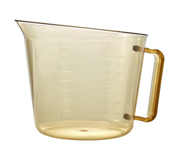 Cambro 200MCH150 High Heat 2 Quart Amber Measuring Cup