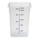 Cambro 22SFSPP-190 22 Qt Blue Square Translucent Container