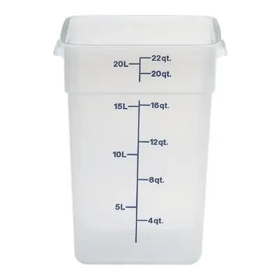 Cambro 22SFSPP-190 22 Qt Blue Square Translucent Container Cambro