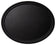 Cambro 2900CT-110 29"x24" Camtread Oval Black Tray