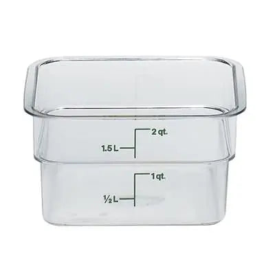 Cambro 2SFSCW 2 Qt Square Container Cam-Wear Cambro