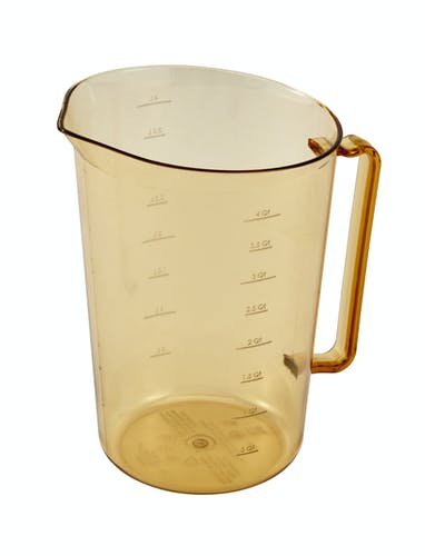 Cambro 400MCH150 High Heat 4 Quart Amber Measuring Cup