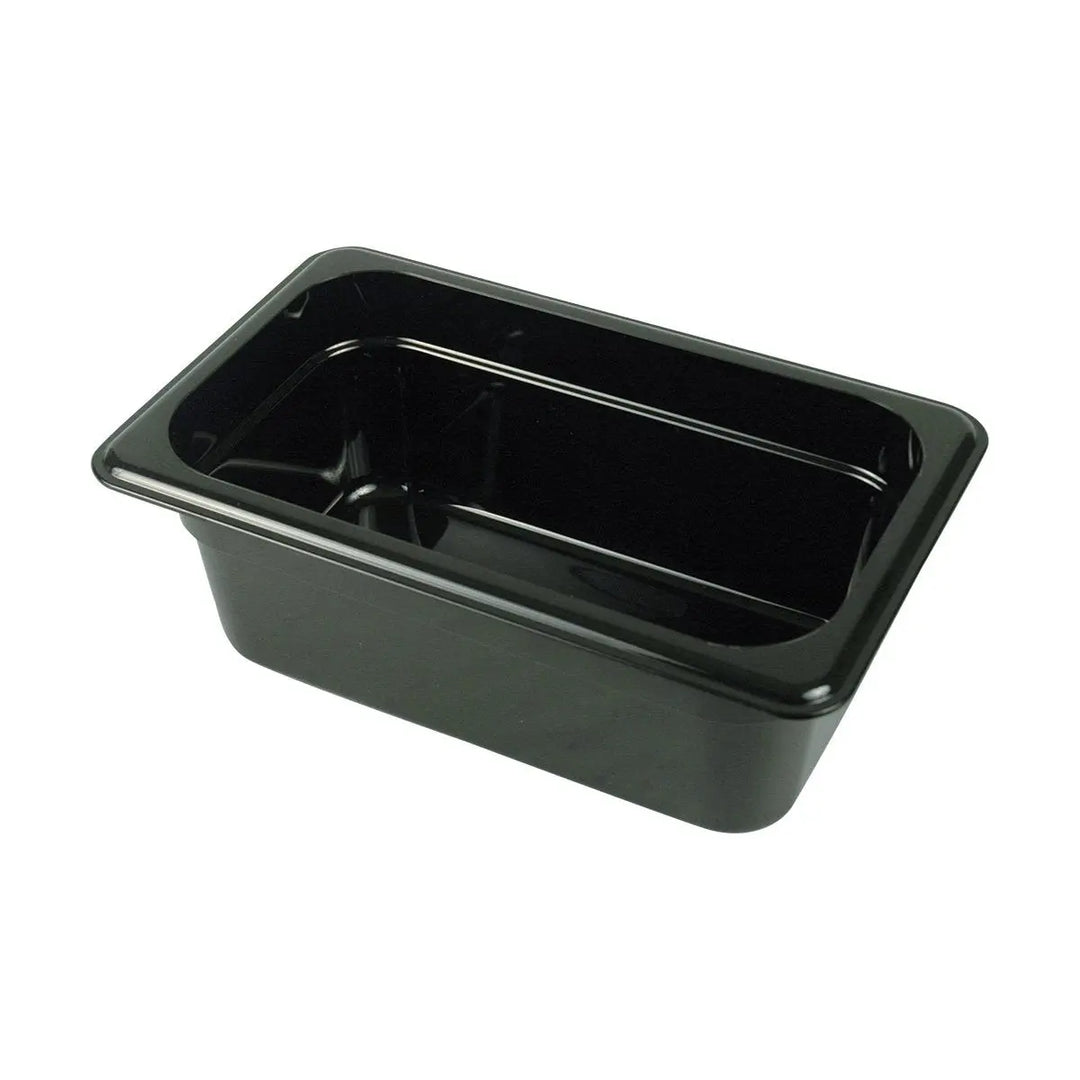 Cambro Camwear 44CW110 1/4 Size 4" Black Food Pan Cambro