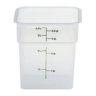 Cambro 4SFSPP-190 4 Qt Green Square Translucent Container Cambro