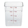 Cambro 8SFSCW-135 8 Qt Clear Square Container Cam-Wear