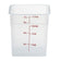 Cambro 8SFSPP-190 8 Qt Red Square Translucent Container
