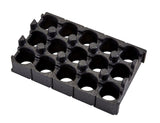 Cambro EPPBEVH5 15 Capacity: Black GoBox Beverage Holder Insert