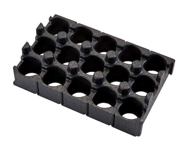 Cambro EPPBEVH5 15 Capacity: Black GoBox Beverage Holder Insert Cambro