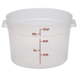 Cambro RFS12PP 12 Qt Round Translucent Container