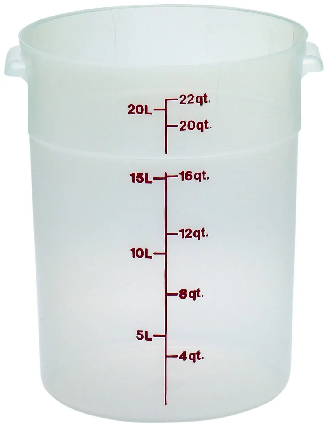 Cambro RFS22PP 22 Qt Round Translucent Container