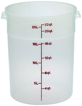 Cambro RFS22PP 22 Qt Round Translucent Container