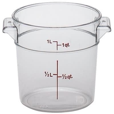 Cambro RFSCW1 1 Qt Round Container