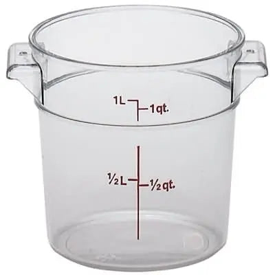 Cambro RFSCW1 1 Qt Round Container Cambro