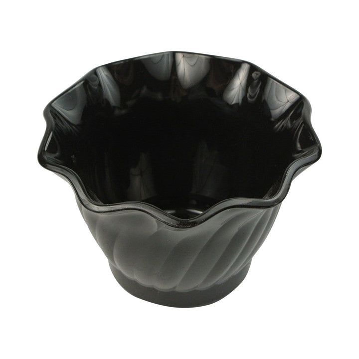 Cambro Camwear SRB5CW110 5 oz Black Swirl Bowl Cambro