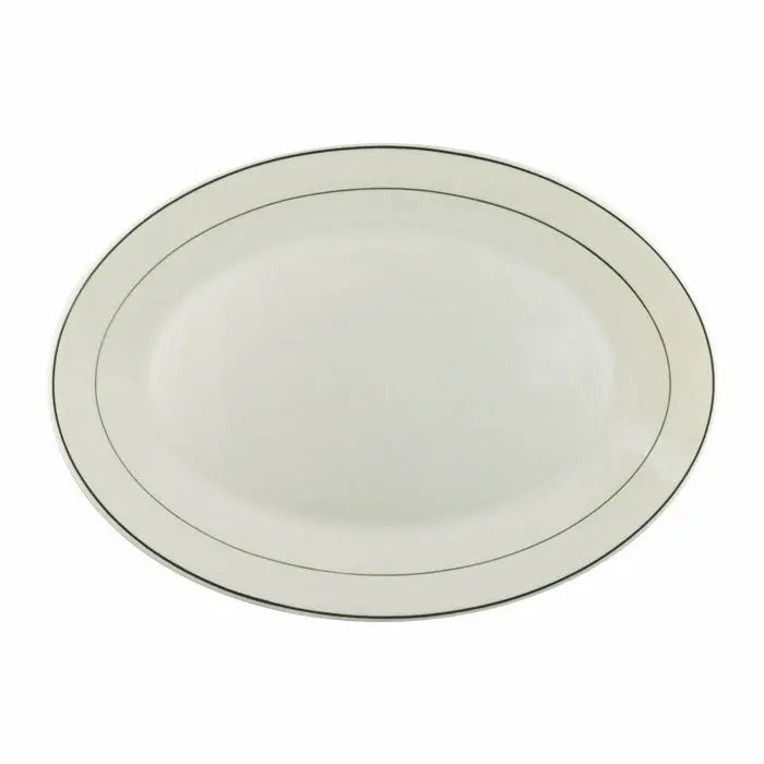 Cardinal 14570 11.75" Reception Green Band Platter Cardinal