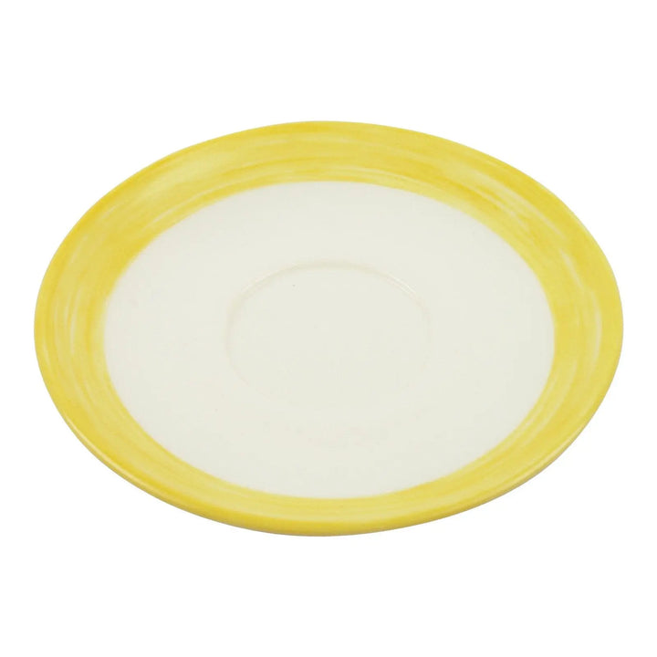 Cardinal C3784 5.5" Saucer Brushed Yellow Band Cardinal