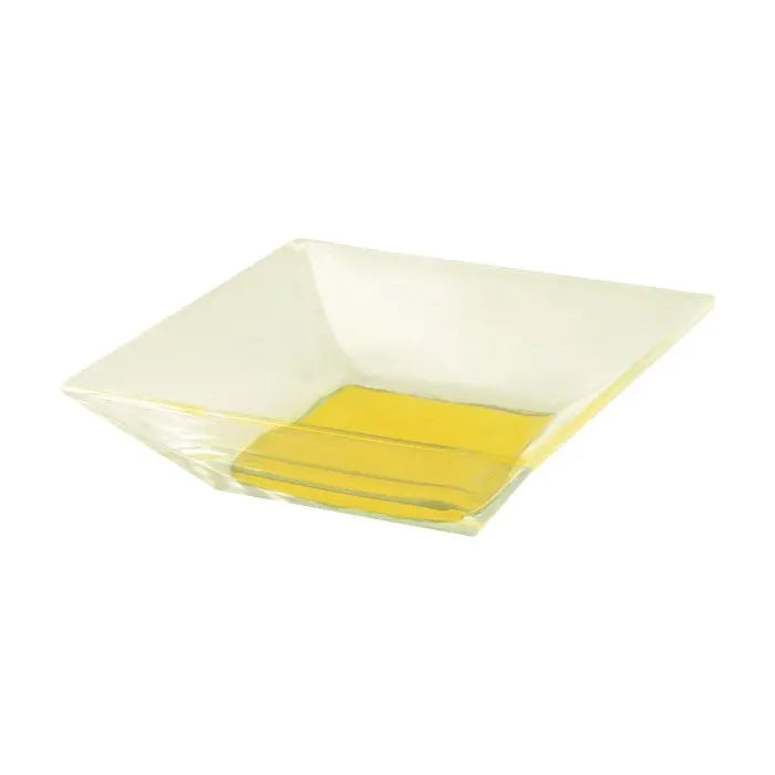 Cardinal D0376 5-1/8" Glass Square Mix Up Lemon Bowl Cardinal
