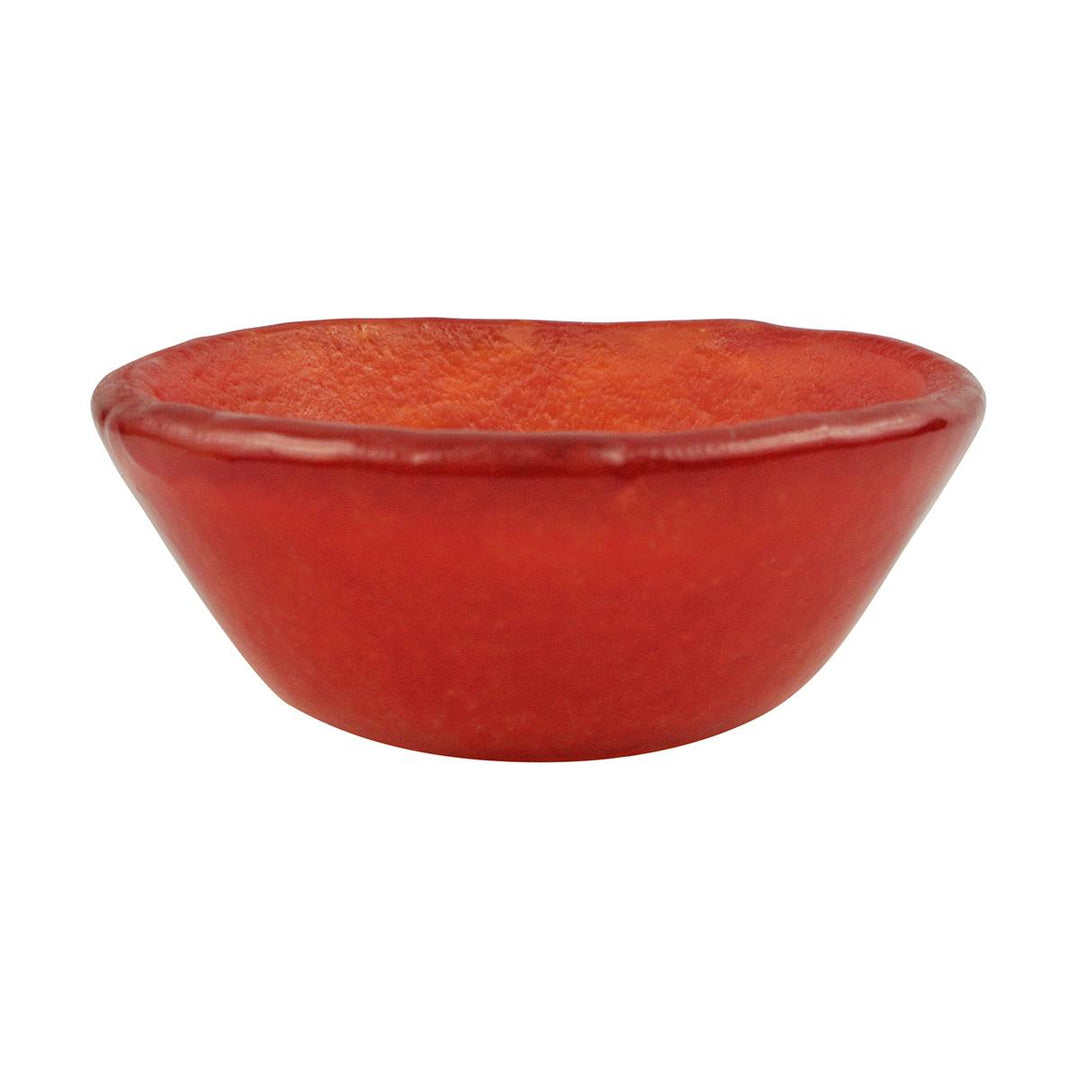 Cardinal FG945 4 Oz Tiger Glass Small Bowl Red