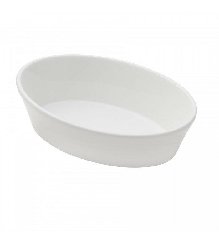 Cardinal Arcoroc FJ823 10 Oz Capitale White Oval Baker Cardinal