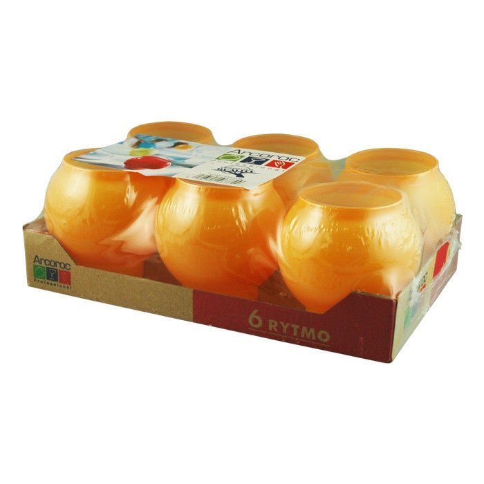 Cardinal Rytmo Votive 3.25" Orange Glass Votive 6/Box Cardinal