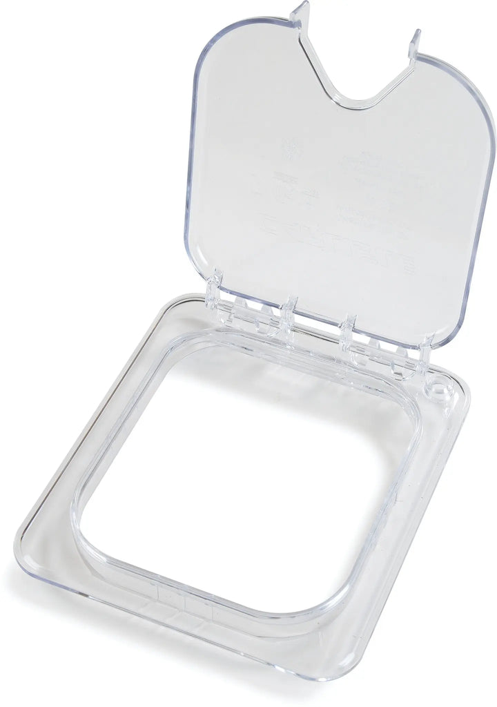 Carlisle StorPlus 10319Z07 Universal Hinged Notched Lid for 1/6 Size Food Pan Carlisle
