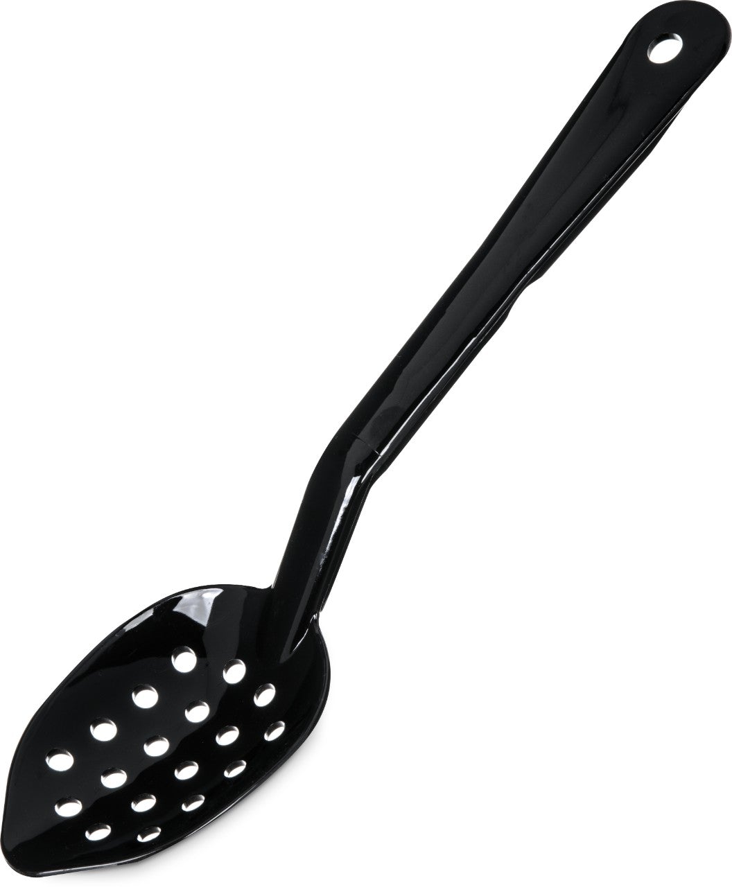 Carlisle 4411-03 11" Black Perforated Spoon