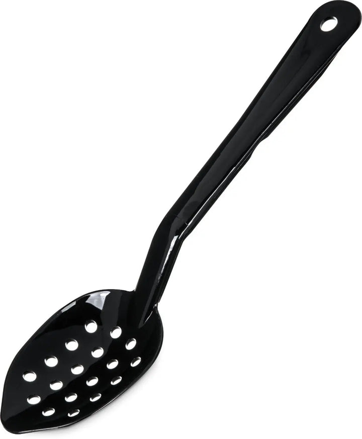 Carlisle 4411-03 11" Black Perforated Spoon Carlisle