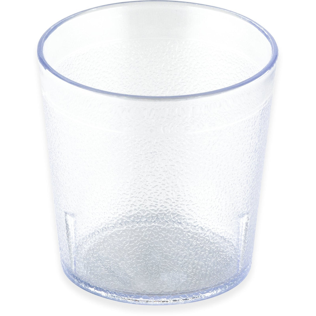 Carlisle 552907 Clear Stackable Old Fashioned SAN Tumbler 9 oz
