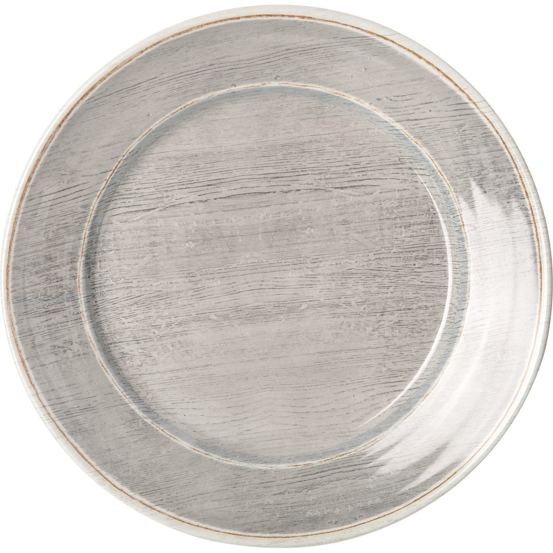 Carlisle Grove 6400418 Smoke Melamine Round Charger 12.5" Carlisle