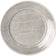 Carlisle Grove 6400418 Smoke Melamine Round Charger 12.5"