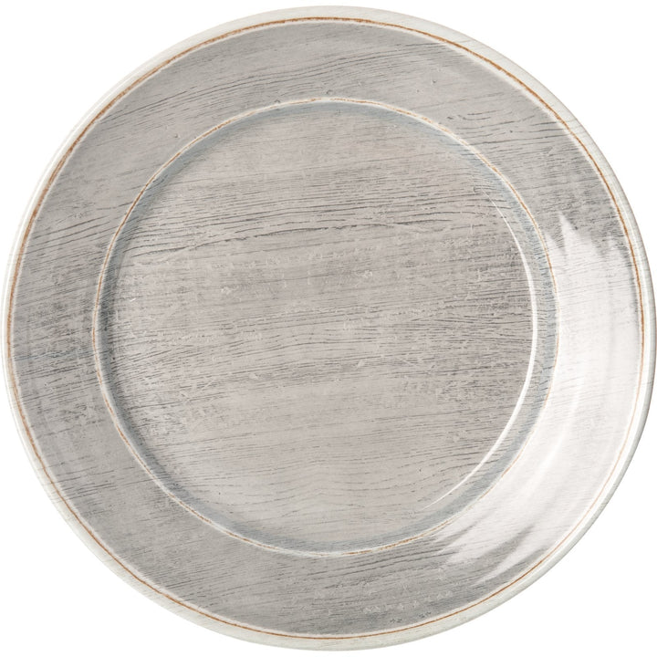 Carlisle Grove 6400418 Smoke Melamine Round Charger 12.5" Carlisle
