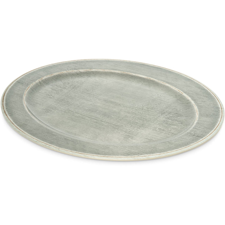 Carlisle Grove 6402118 Smoke Melamine Oval Platter 20" x 14" Carlisle