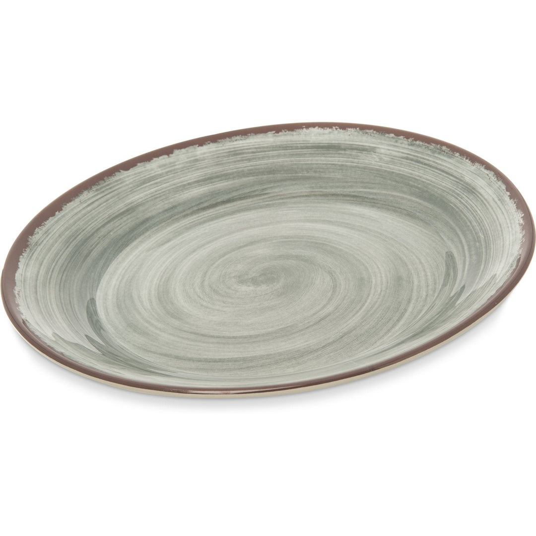 Carlisle Mingle 5400618 Smoke Melamine Round Charger 12.5"